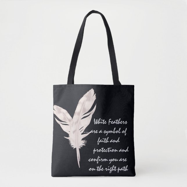Feathers White and Meaning  Tote Bag (Front)