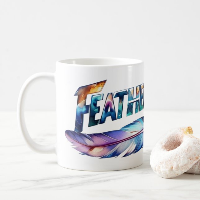 Featherweight Feather -MMA Kick Boxing- Gym Lover Coffee Mug (With Donut)