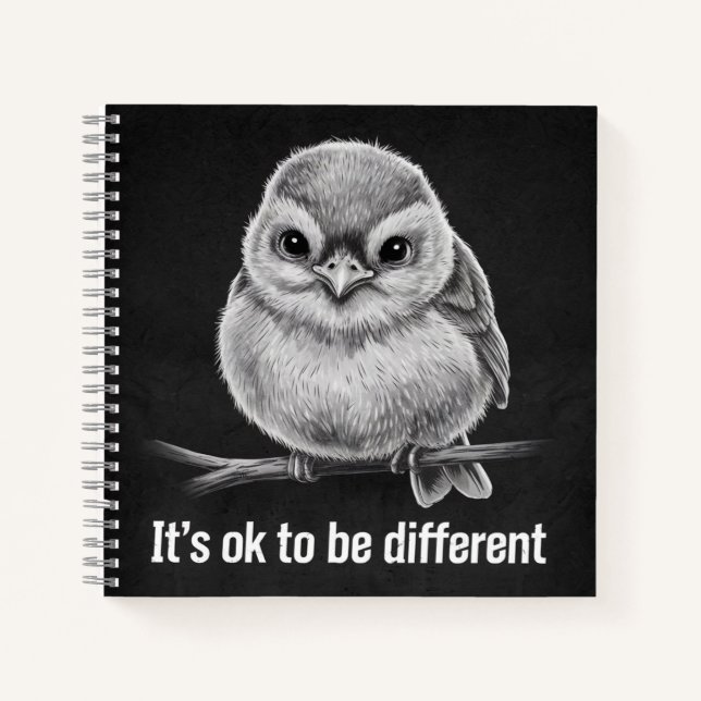 feathery bird notebook (Front)