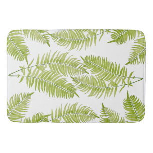Feathery Fern on a Bath Mat