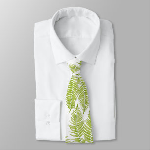 Feathery Fern on a Neck Tie