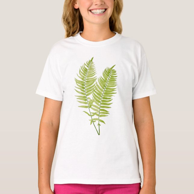 Feathery Fern on a T-Shirt (Front)