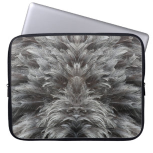Feathery furry fluff laptop sleeve