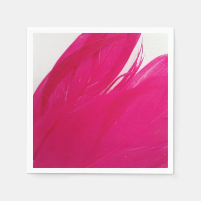Feathery Fuschia Napkin (Front)