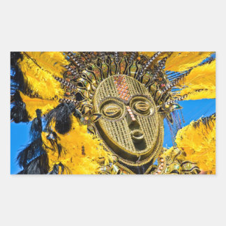 feathery mask sticker