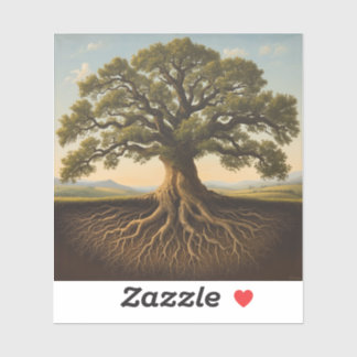 featuring the outline of a majestic oak tree