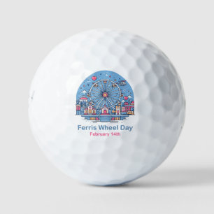 Feb 14th - Ferris Wheel Day Golf Balls