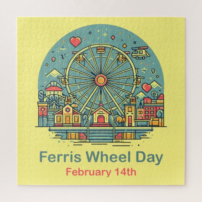 Feb 14th - Ferris Wheel Day Jigsaw Puzzle (Vertical)