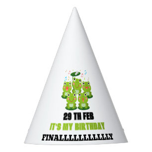 Feb 29th Leap Day ,it's my birthday leap year 2024 Party Hat