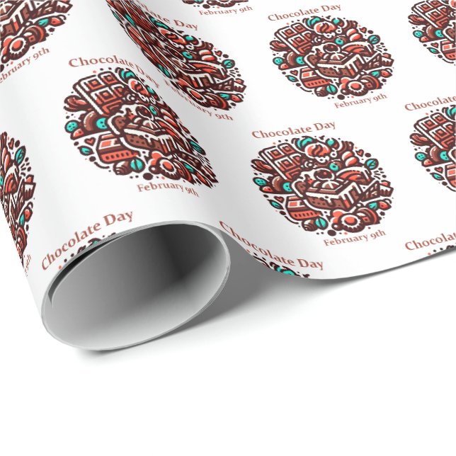 Feb 9th - Chocolate Day Wrapping Paper (Roll Corner)