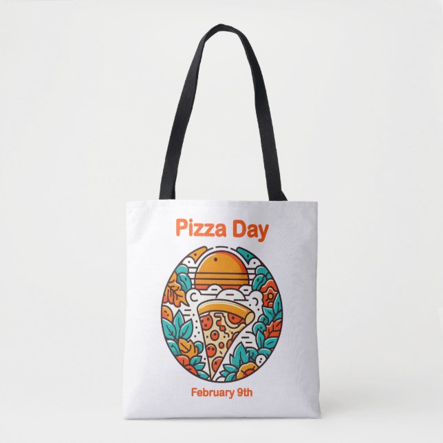 Feb 9th - Pizza Day Tote Bag (Front)