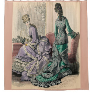 February 1877 Victorian fashions print