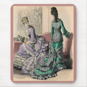 February 1877 Victorian fashions print Mouse Pad