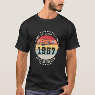 February 1967 55Th Yrs Old Birthday 55 Years Being T-Shirt
