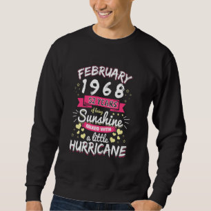 February 1968 Girl 52 Years Being Sunshine Mixed H Sweatshirt
