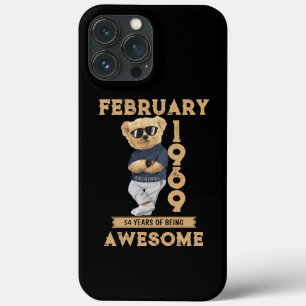 February 1969 54 Years Of Being Awesome iPhone 13 Pro Max Case