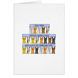 February 29th Birthday, Cartoon Cats