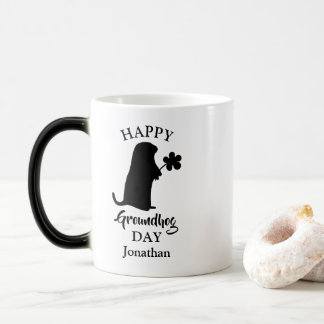 February 2 | Happy Groundhog Day Personalized Name Magic Mug