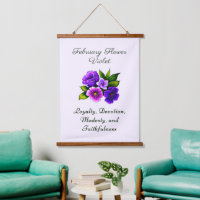 February Birth Month Flower Violet Delicate Floral