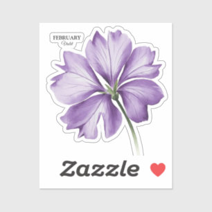 February Birthday Flower: Violet Personalized Gift