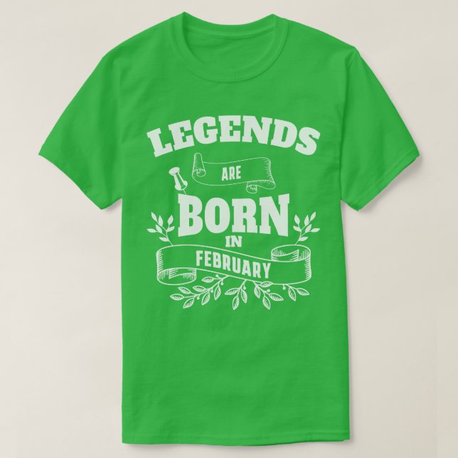february birthday T-Shirt (Design Front)