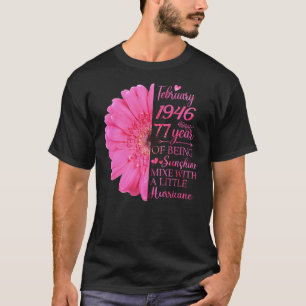 February Girl 1946 77 Years Old 77th Birthday T-Shirt