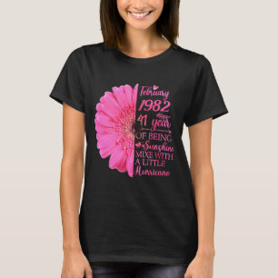 February Girl 1982 41 Years Old 41th Birthday T-Shirt