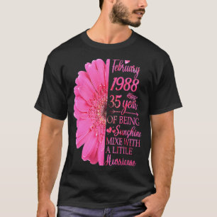 February Girl 1988 35 Years Old 35th Birthday T-Shirt