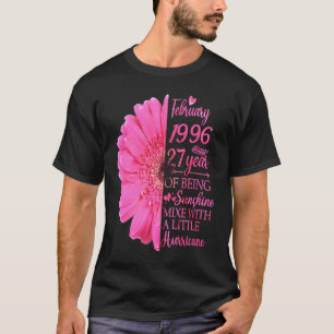February Girl 1996 T 27 Years Old 27th Birthday T-Shirt