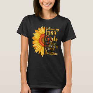 February Girls 1989 Shirt 34th Birthday Gifts 34 Y