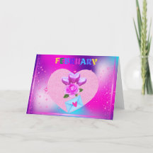 February Heart Month Greeting Card