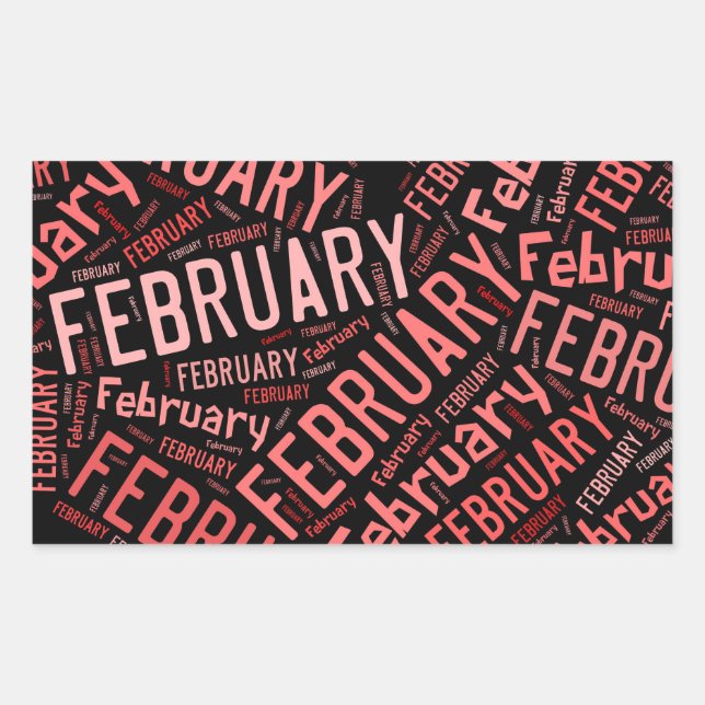 February Heart Sticker (Front)