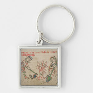 February: hoeing keychain