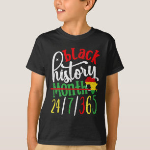 February Is Our Strength Black History Month Afro- T-Shirt