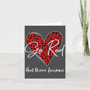 February Is Red Heart Health Heart Disease Awarene Card