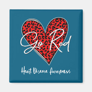 February Is Red Heart Health Heart Disease Awarene Magnet