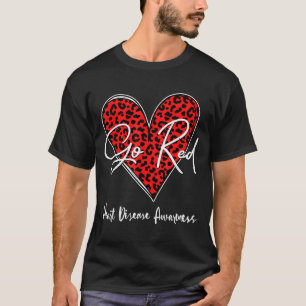 February Is Red Heart Health Heart Disease Awarene T-Shirt