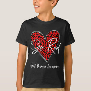 February Is Red Heart Health Heart Disease Awarene T-Shirt