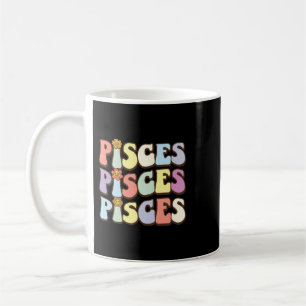 February March birthday astrology groovy Pisces Zo Coffee Mug