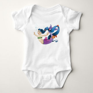February Mermaid Baby Bodysuit