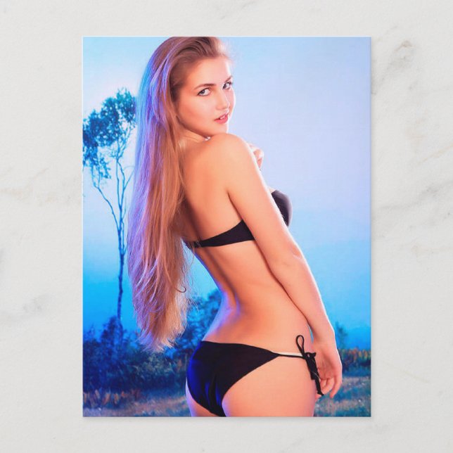 February Model of the Month Postcard (Front)