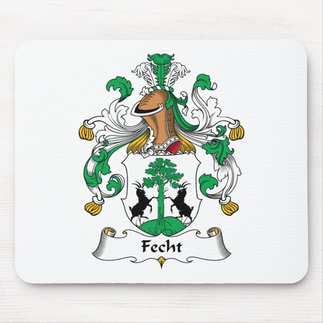 Fecht Family Crest Mouse Pad (Front)