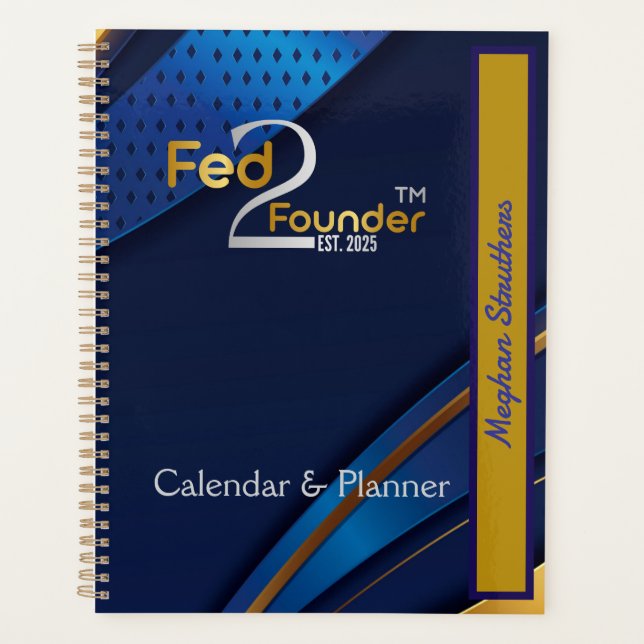 Fed2Founder Personalized Planner & Calendar (Front)