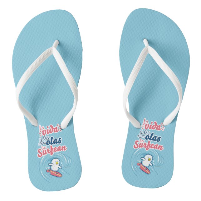 Fed Life and Surges Flip Flops (Footbed)