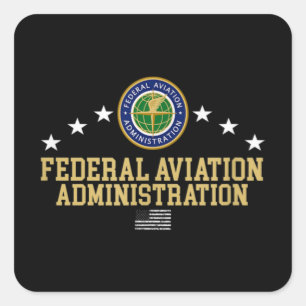 Federal Aviation Administration - FAA Square Sticker