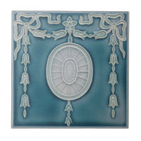Federal Blue Neoclassical 1900 Repro Faux Relief