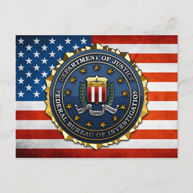 Federal Bureau of Investigation Postcard (Front)