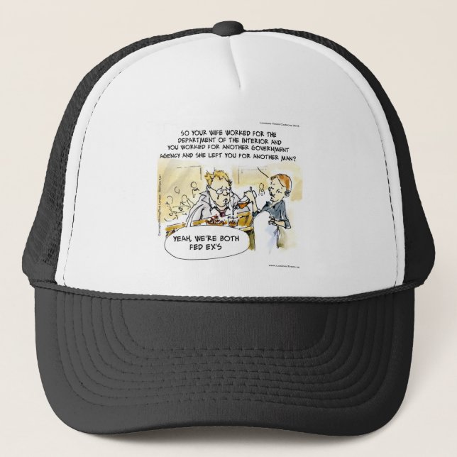 Federal Ex Spouse Funny Trucker Hat (Front)