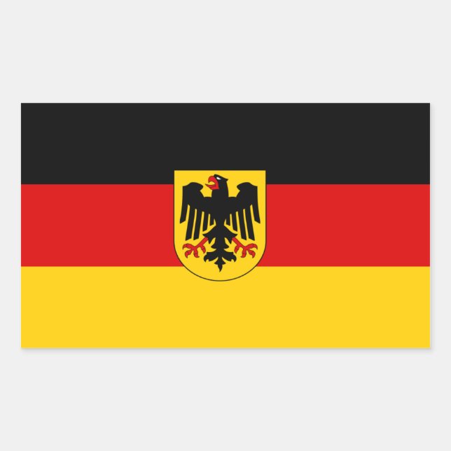 Federal Flag of Germany Sticker (Front)