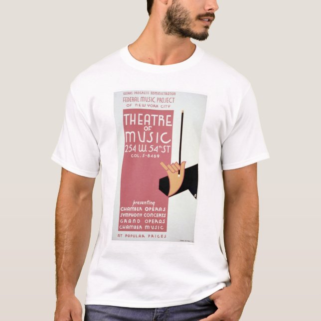 Federal Music New York 1940 WPA T-Shirt (Front)